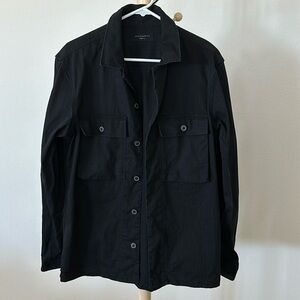 All Saints black Recon LS Shirt sz M